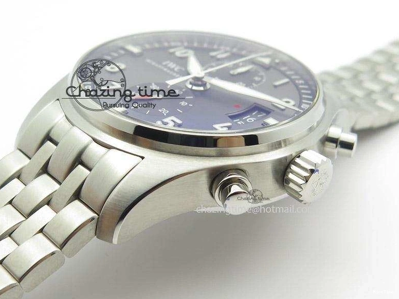 MIROTIME 0305 Pilot Spitfire Chrono ZF Best Edition Gray Dial On SS Bracelet A WrinkleFree 7357